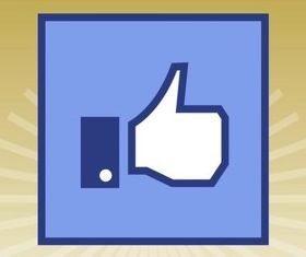 Facebook Like Icon vector graphics