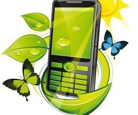 Mobile phone 1 set vector