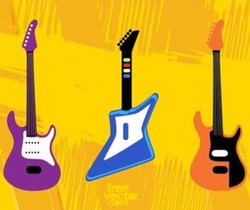 Toy Guitars vectors