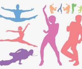 Dancing People Graphics vector