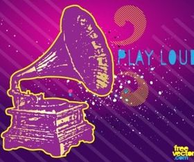 Play Loud vectors graphics