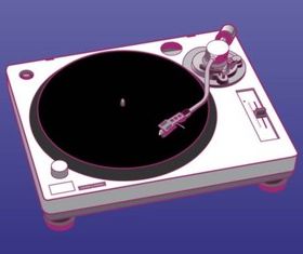 Turntable Graphics vector