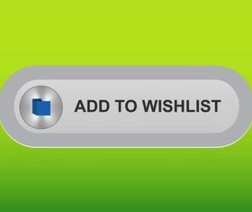 Wish List Button shiny vector