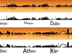 Urban Silhouette 4 Illustration vector