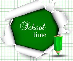 Tear paper background set vector