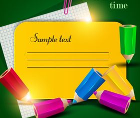 School time design background vector