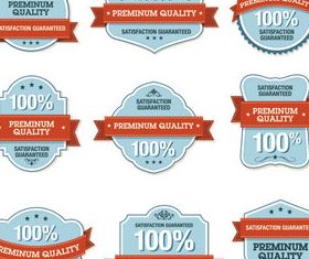 Premium Quality labels vector