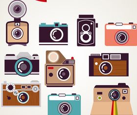 Vintage Cartoon Camer 3 vectors