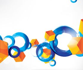 Shiny Blue Circle background 1 vector