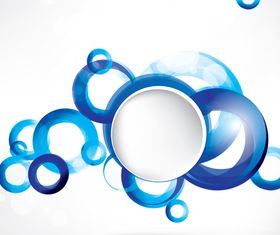 Shiny Blue Circle background 2 vector
