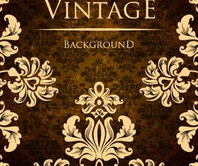Vintage background and Ornate Floral 3 vectors