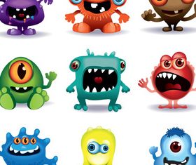 Funny cartoon Monster vector