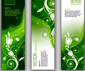 Floral dynamic green background 1 vector graphics