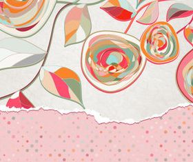 Floral and Vintage frame background 5 vector design