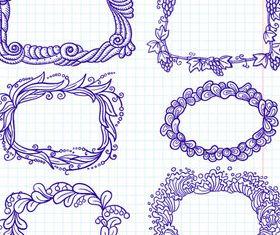 Draw cartoon frames vector graphics