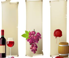 Wine Bottle and Wineglass 4 vector graphic