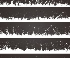 Grunge borders 2 vector