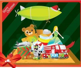 Cute Merry Christmas cards vector