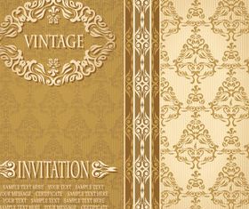 Ornate Floral background Vintage style 1 vectors