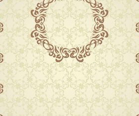 Ornate Floral background Vintage style 2 vectors