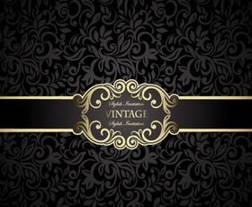 Ornate Floral background Vintage style 6 vector