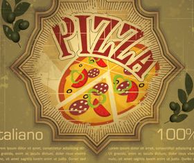 Vintage Pizzdesign 2 vector