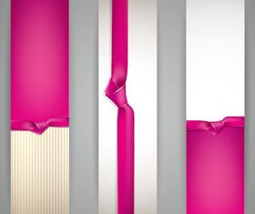 Color Ribbon and card 1 vector