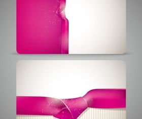 Color Ribbon and card 3 vector