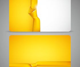 Color Ribbon and card 4 vector