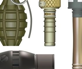 Military grenade vector design