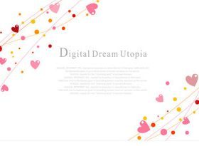 Romantic elements backgrounds 1 vector