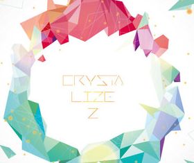 Shiny Geometric shapes background vectors material