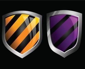 Glossy Shields vectors material
