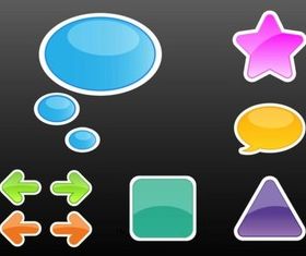 Cartoon Stickers vector