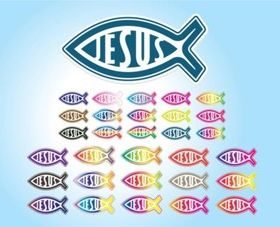 Jesus Icons set vector