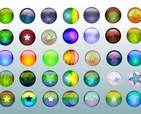 Free Glass Buttons vector