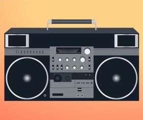 Boombox vector design
