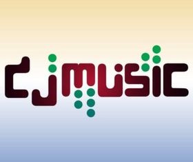 DJ Type Art design vector