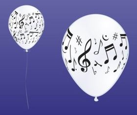 Music Balloons vector