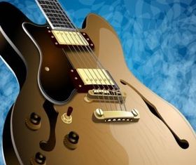 Realistic Guitar vector