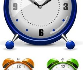 Colorful alarm design vector