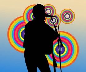 Singer creative vector