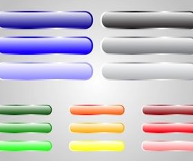 Colorful Buttons set vector