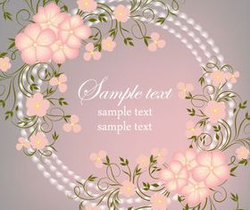 Elegant Flower background 04 vector