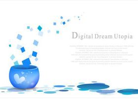 Digital Dream background vectors