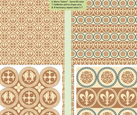 Retro Decorative pattern 1 vector