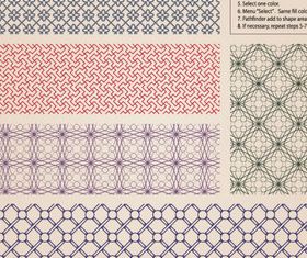 Retro Decorative pattern 3 vector