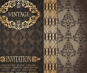 Luxury vintage backgrounds 1 design vector