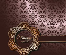 Luxury vintage backgrounds 2 design vector