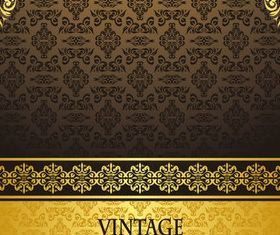 Luxury vintage backgrounds 3 design vector